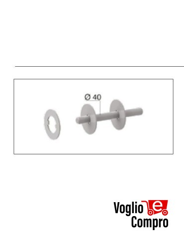 KIT ALBERO / FLANGIA Ø 133 x 4 CODICE 162640 PER STAFFA DI TRASMISSIONE ULK