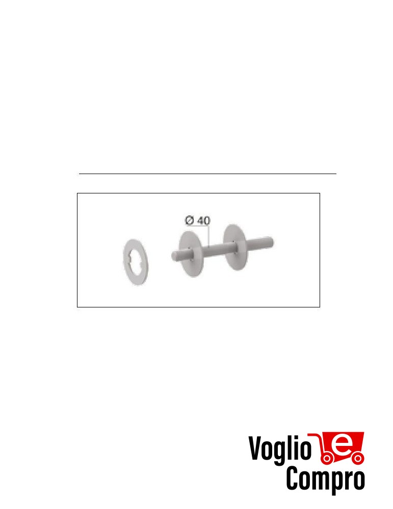 KIT ALBERO / FLANGIA Ø 133 x 4 CODICE 162640 PER STAFFA DI TRASMISSIONE ULK