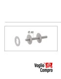 KIT ALBERO / FLANGIA Ø 133 x 4 CODICE 162640 PER STAFFA DI TRASMISSIONE ULK