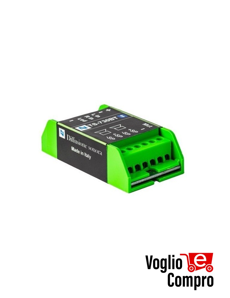 AMPLIFICATORE RTS BLUETOOTH DA INCASSO 30+30 W RMS 12V