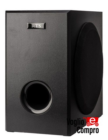 SUBWOOFER PASSIVO RTS 100W RMS WOOFER 10 POLLICI COLORE NERO