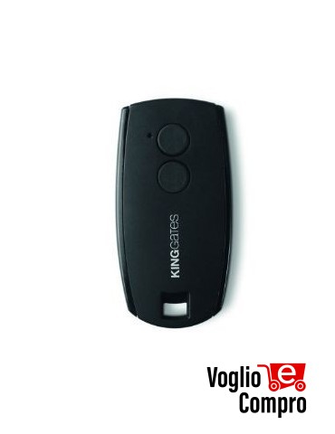 TRASMETTITORE RADIOCOMANDO KINGGATE STYLO 2 TASTI 433.92 MHz ROLLING CODE