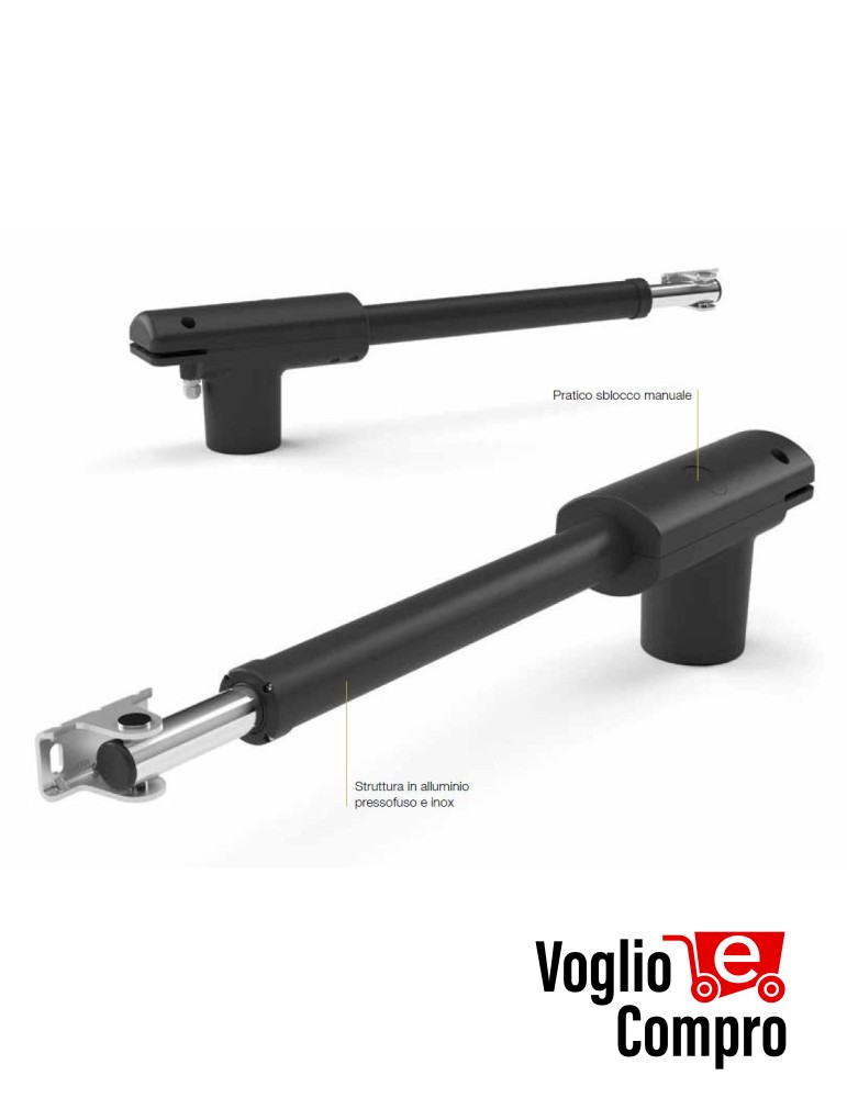 MOTORE KING LINEAR 400230 IRREVERSIBILE 230V PER CANCELLO BATTENTE ANTA 3 MT 300 Kg