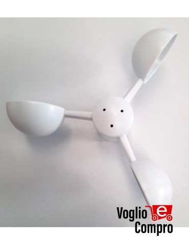 TPRB PALETTA VENTOLA DI RICAMBIO PER ANEMOMETRO TEKNOS TWBN TSBN TSSW COLORE BIANCO