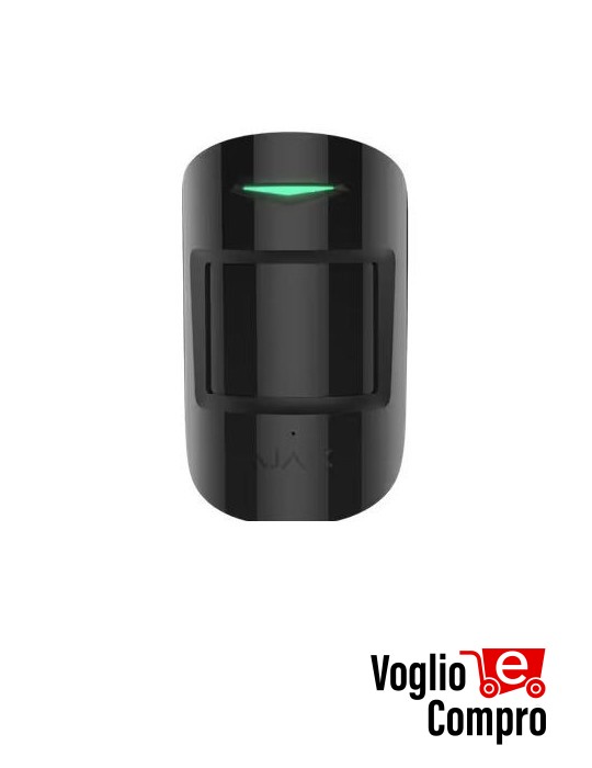 AJAX Rilevatore di movimento e rottura vetri Wireless CombiProtect (NERO)