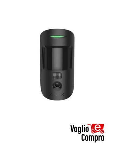AJAX Rilevatore di movimento Wireless con foto-verifica MotionCam (NERO)