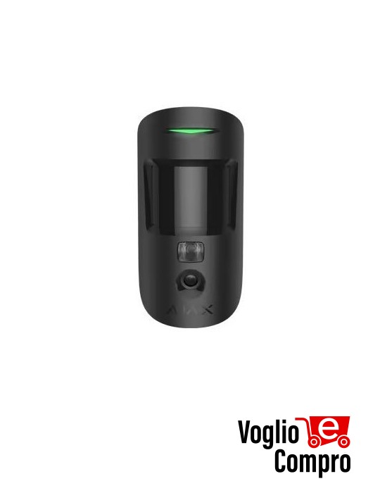 AJAX Rilevatore di movimento Wireless con foto-verifica MotionCam (NERO)