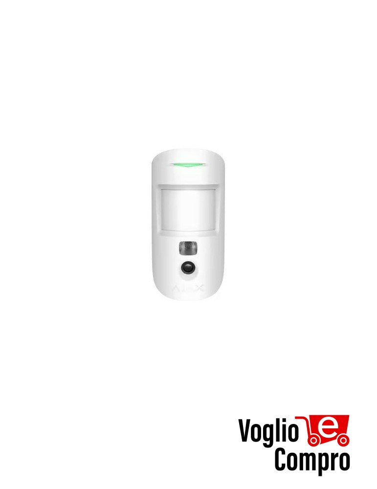 AJAX Rilevatore di movimento Wireless con foto-verifica MotionCam (BIANCO)