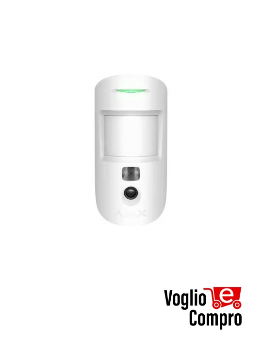 AJAX Rilevatore di movimento Wireless con foto-verifica MotionCam (BIANCO)