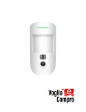 AJAX Rilevatore di movimento Wireless con foto-verifica MotionCam (BIANCO)