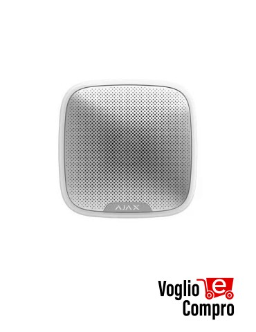 AJAX Sirera da estermo wireless StreetSiren (BIANCO)