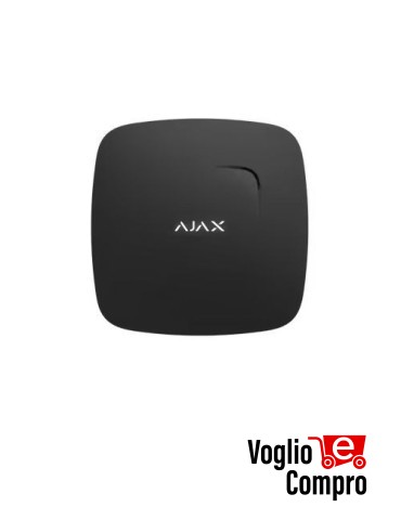 AJAX Rilevatore wireless di fumo FireProtect (NERO)