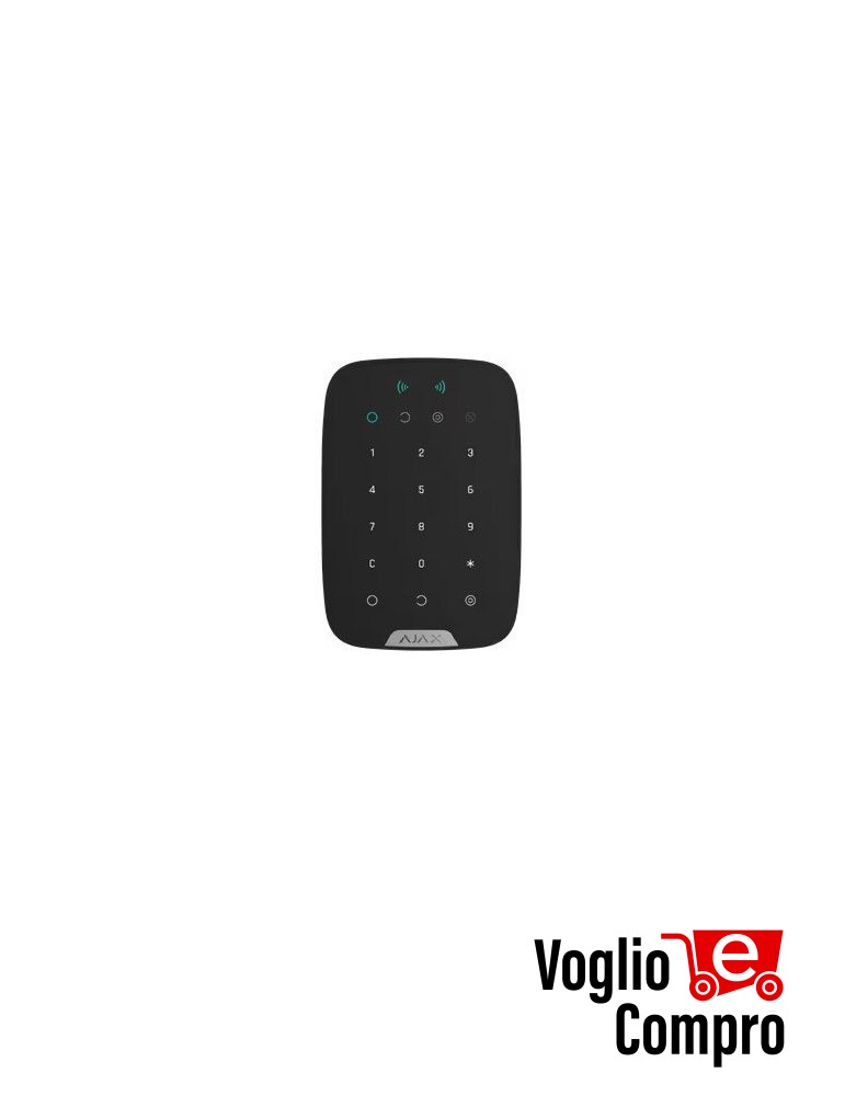 AJAX Tastiera touch wireless KeyPad Plus (NERO)