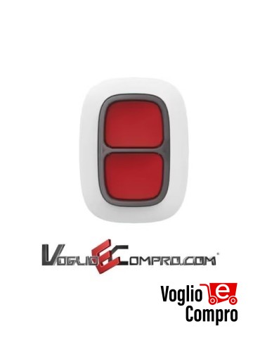 AJAX Pulsante di emergenza DoubleButton (BIANCO)