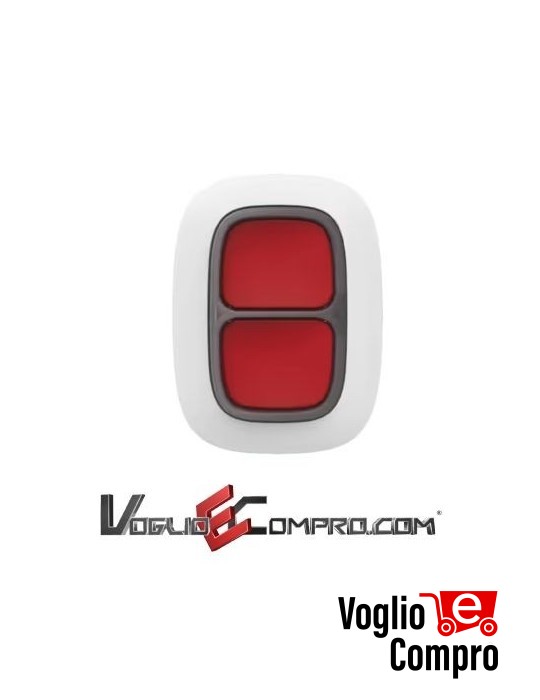 AJAX Pulsante di emergenza DoubleButton (BIANCO)