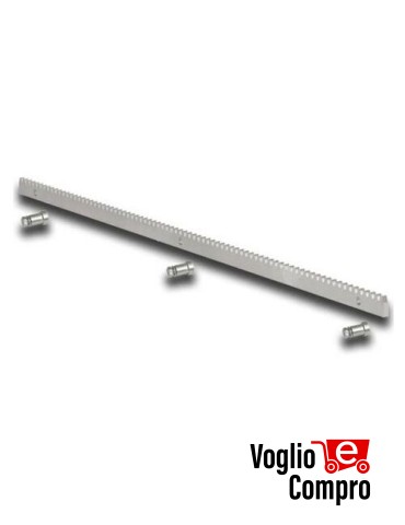 Cremagliera m4 22x22x2.000 mm zincata a saldare 2039L