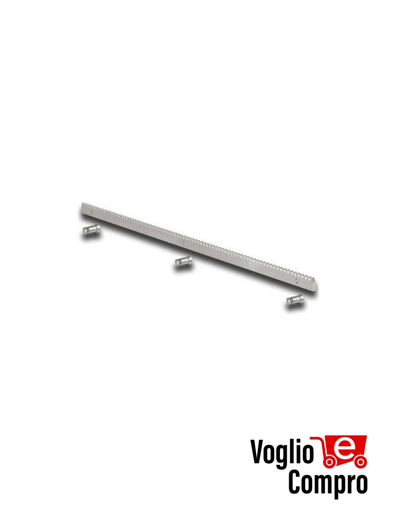 Cremagliera m4 22x22x2.000 mm zincata a saldare 2039L