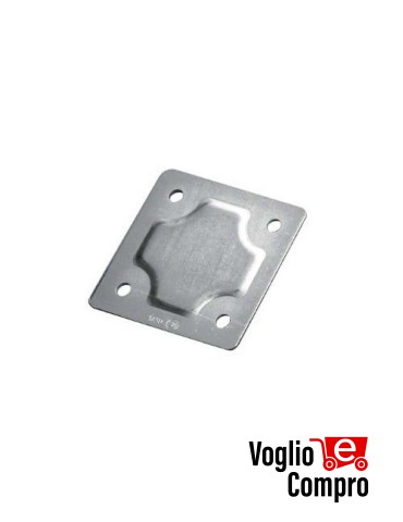 Piastra 120x120 mm zincata a saldare per staffa anteriore 8310L