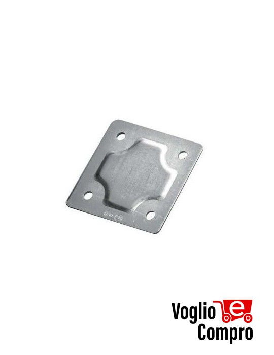 Piastra 84x84 mm zincata 8312L