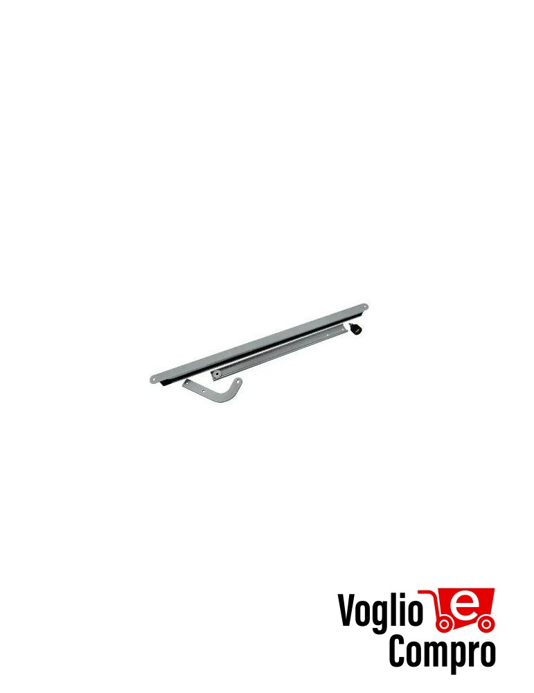 Braccio diritto in acciaio zincato con guida di scorrimento accessorio BART350 359L