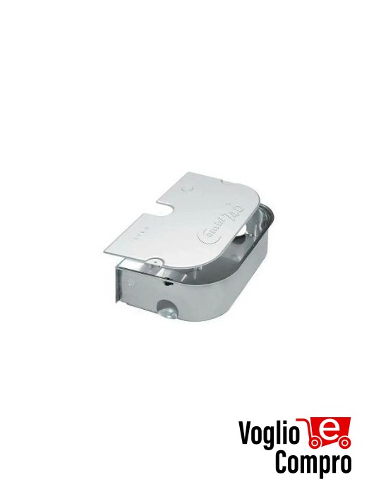 Cassa di fondazione in acciaio zincato completa di coperchio in alluminio accessorio COMBI740 745L