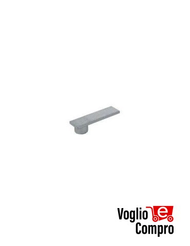 Piastra Destra  inferiore in acciaio zincato con boccola foro quadro accessorio COMBI 740 746DXL