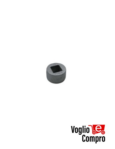 Boccola foro quadro da saldare sotto l’anta del cancello accessorio COMBI740 761L