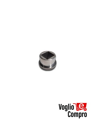 Boccola con foro quadro da saldare sotto l’anta del cancello accessorio DRIVE700 7029L