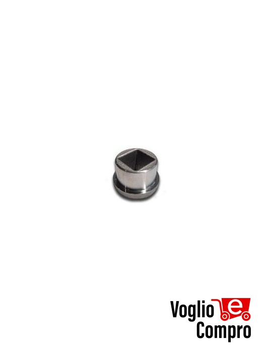 Boccola con foro quadro da saldare sotto l’anta del cancello accessorio DRIVE700 7029L