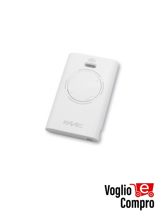RADIOCOMANDO TELECOMANDO ORIGINALE FAAC XT4 433 SLH BIANCO 4 TASTI HOPPING CODE