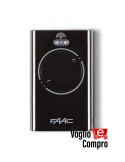 6901027 RADIOCOMANDO TELECOMANDO ORIGINALE FAAC XT2 433 SLH NERO 2 TASTI