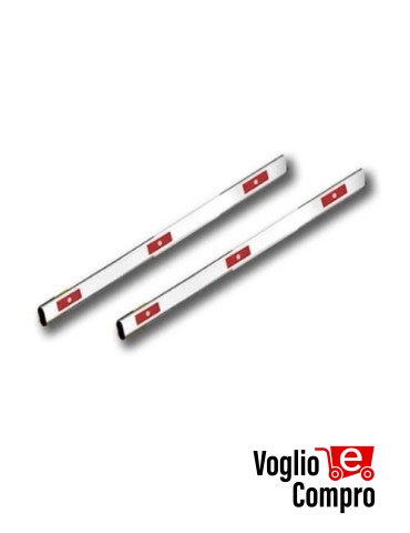 Asta in alluminio 30x80 mm fornita in due pezzi da 2 m 1096L