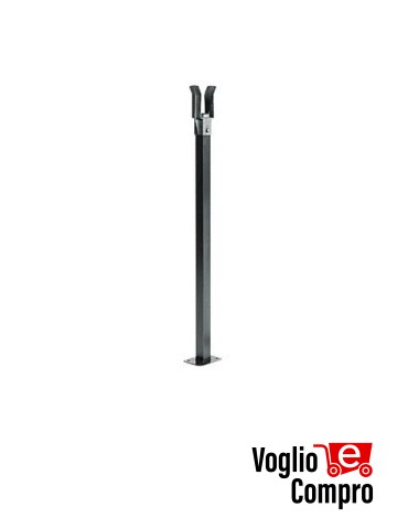 Forcella fissa per supporto asta trattata cataforesi 1094L