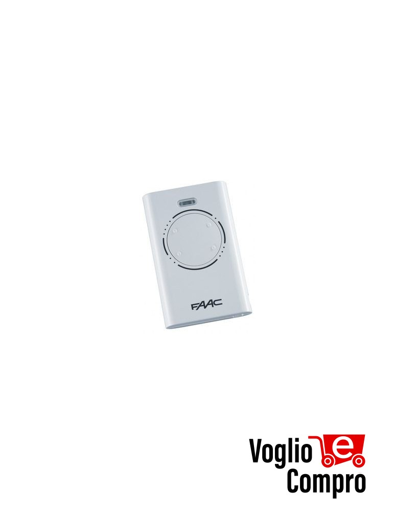 RADIOCOMANDO TELECOMANDO ORIGINALE FAAC XT4 868 SLHLR BIANCO 4 TASTI 868.35 MHZ