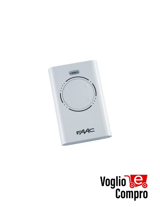 RADIOCOMANDO TELECOMANDO ORIGINALE FAAC XT4 868 SLHLR BIANCO 4 TASTI 868.35 MHZ