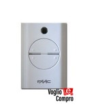 6900983 RADIOCOMANDO TELECOMANDO ORIGINALE FAAC XT4 433 RC BIANCO 2 TASTI ROLLING CODE