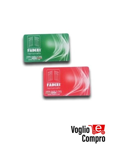 COPPIA TESSERA ROSSA/VERDE accessorio ZERO.SAPE 693L