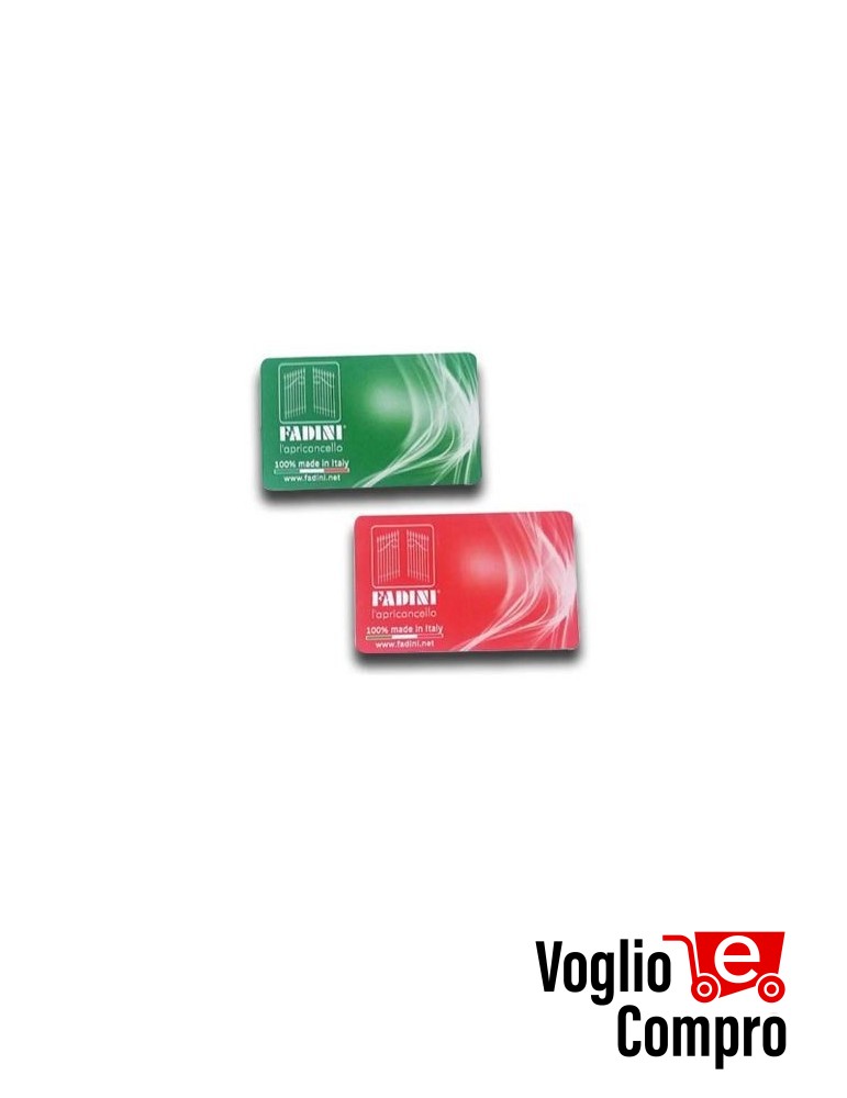 COPPIA TESSERA ROSSA/VERDE accessorio ZERO.SAPE 693L