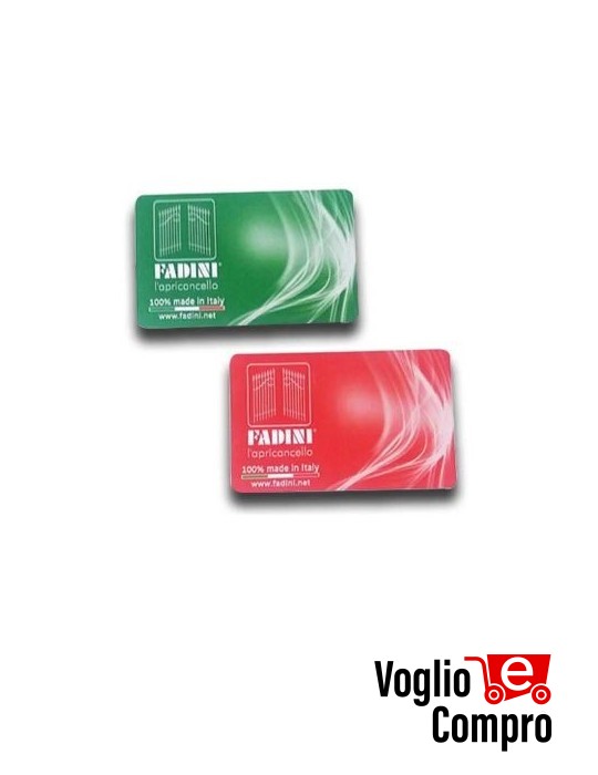 COPPIA TESSERA ROSSA/VERDE accessorio ZERO.SAPE 693L