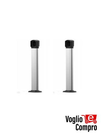 ZERO.PT coppia colonnine da esterno in alluminio anodizzato h50cm 153L