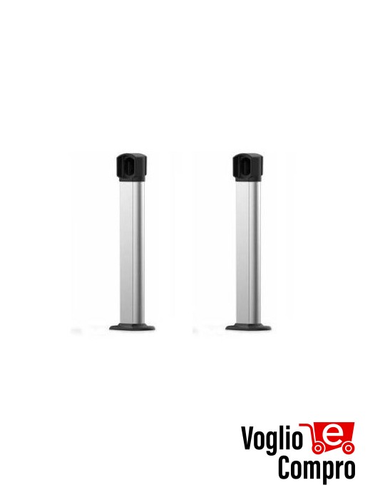 ZERO.PT coppia colonnine da esterno in alluminio anodizzato h50cm 153L