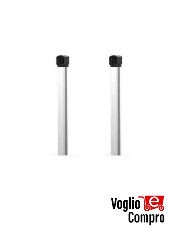 ZERO.PT coppia colonnine da esterno in alluminio anodizzato h75cm 154L