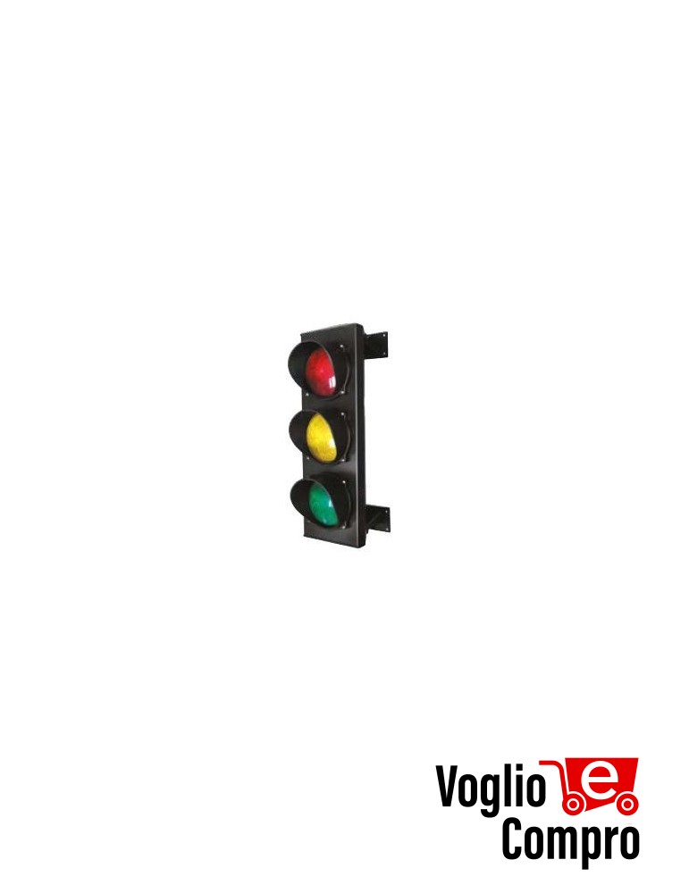 SEMAFORO CON LUCE ROSSA GIALLA E VERDE LED 5 W 230 Vac 3219L