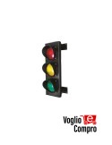 SEMAFORO CON LUCE ROSSA GIALLA E VERDE LED 5 W 24 Vac/dc 3221L