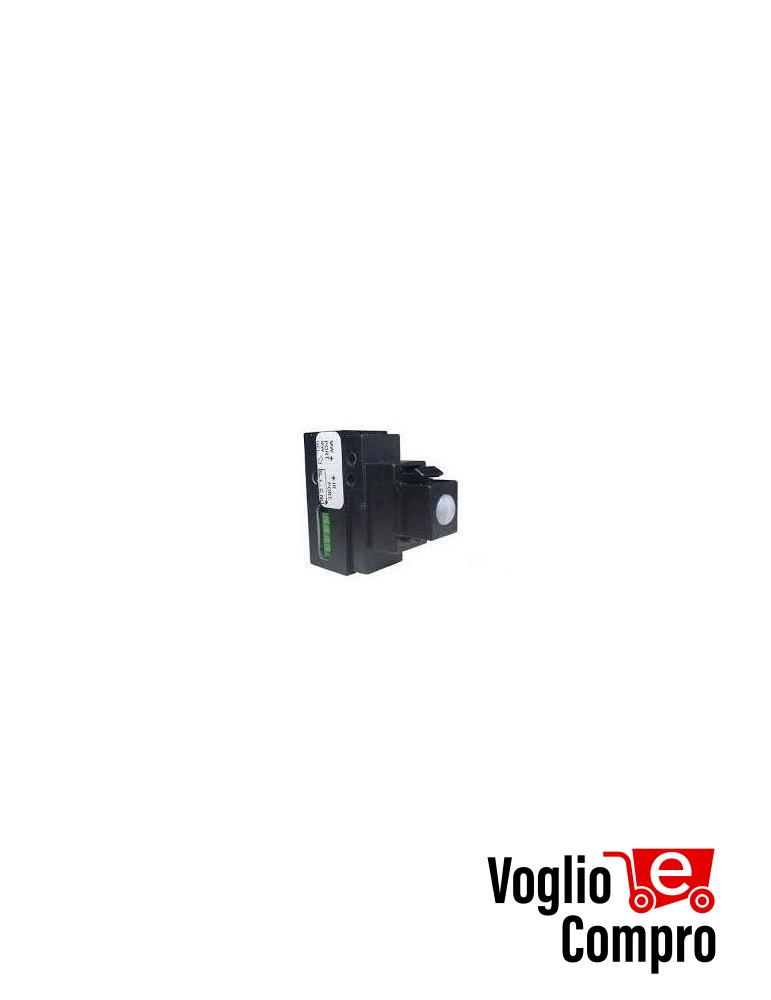SENSORE INFRAROSSO DA INCASSO MICROTEL NERO SU MODULO KEYSTONE DoK IR 15KS001