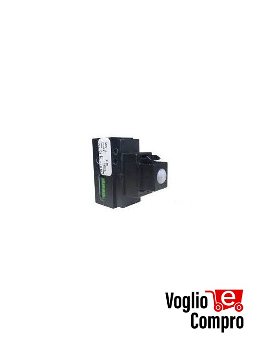 SENSORE INFRAROSSO DA INCASSO MICROTEL NERO SU MODULO KEYSTONE DoK IR 15KS001