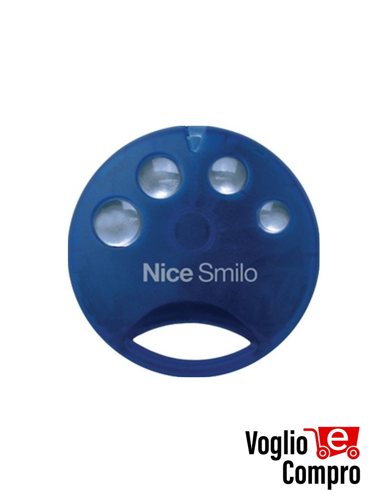 6900901 SICE RADIOCOMANDO TELECOMANDO ORIGINALE NICE SMILO 4  433MHZ ROLLING CODE