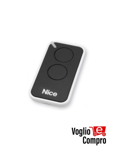 TR-2217 RADIOCOMANDO TELECOMANDO ORIGINALE NICE INTI2 NERO  433,92MHZ ROLLING CODE CODE
