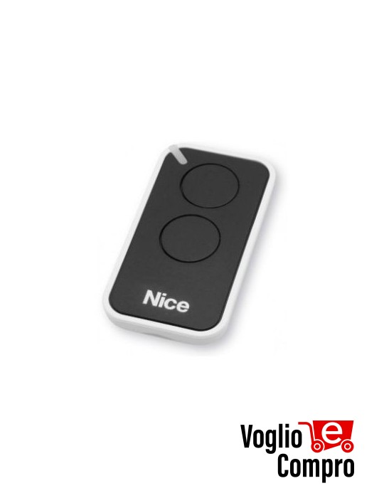 TR-2217 RADIOCOMANDO TELECOMANDO ORIGINALE NICE INTI2 NERO  433,92MHZ ROLLING CODE CODE