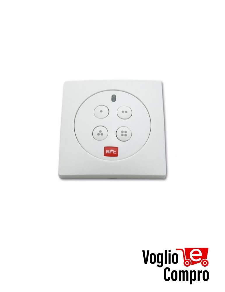 Telecomando Trasmettitore Bft RB4 MURALE 433,92 MHz Rolling Code 4 Tasti BIANCO TR-1304
